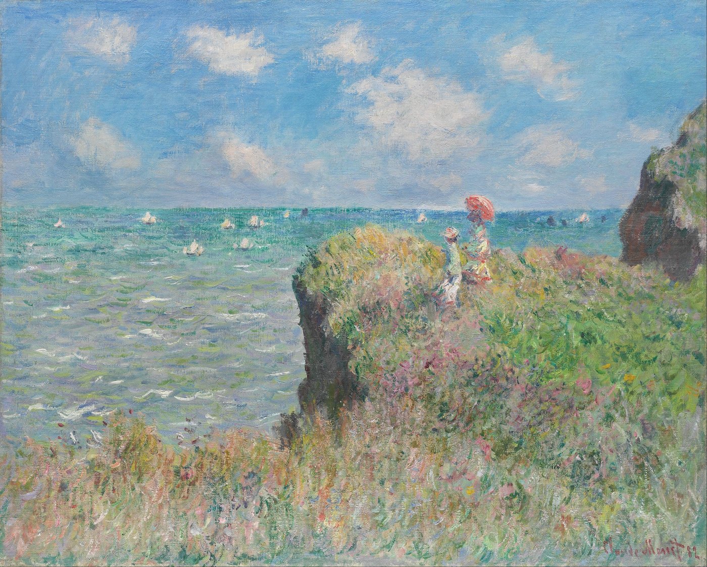 Claude Monet, Cliff Walk at Pourville